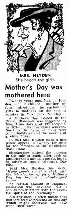 History of Mothers Day in Australia
